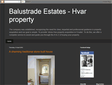 Tablet Screenshot of hvarproperties.blogspot.com