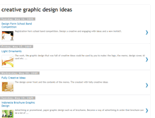 Tablet Screenshot of creativegraphicdesignideas.blogspot.com