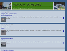 Tablet Screenshot of michiganexposures.blogspot.com