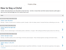 Tablet Screenshot of cliche-a-day.blogspot.com