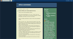 Desktop Screenshot of ethics-commission.blogspot.com