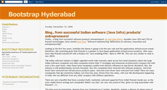 Desktop Screenshot of bootstraphyderabad.blogspot.com