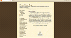 Desktop Screenshot of daveswargameblog.blogspot.com