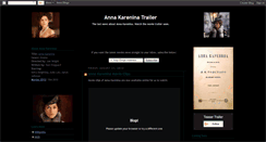 Desktop Screenshot of anna-karenina-movie-trailer.blogspot.com