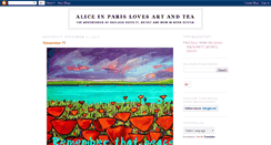 Desktop Screenshot of aliceinparislovesartandtea.blogspot.com