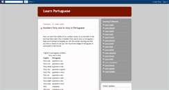 Desktop Screenshot of learnportuguese-55.blogspot.com