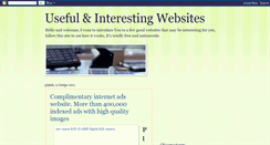 Desktop Screenshot of interesting-and-useful-websites.blogspot.com