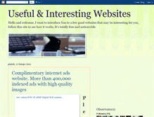 Tablet Screenshot of interesting-and-useful-websites.blogspot.com
