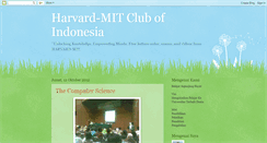 Desktop Screenshot of harvardmitclubofindonesia.blogspot.com