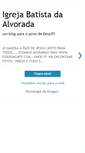 Mobile Screenshot of igrejabatistadaalvorada.blogspot.com