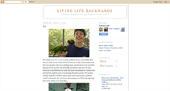 Desktop Screenshot of livinglifebackwards.blogspot.com