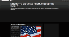 Desktop Screenshot of etiquettemistakes.blogspot.com