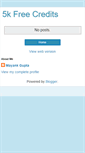 Mobile Screenshot of 5kfreefacecredits.blogspot.com