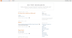 Desktop Screenshot of dothyresearch.blogspot.com