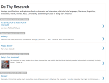 Tablet Screenshot of dothyresearch.blogspot.com
