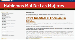 Desktop Screenshot of maldelasmujeres.blogspot.com