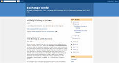 Desktop Screenshot of myexchangeblog.blogspot.com