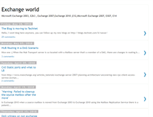 Tablet Screenshot of myexchangeblog.blogspot.com