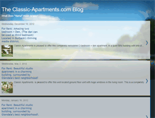 Tablet Screenshot of classic-apartments.blogspot.com