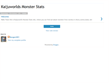 Tablet Screenshot of kaijuworldsmonsterstats.blogspot.com