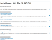 Tablet Screenshot of leniwidyawatiunindra2bbiologi.blogspot.com