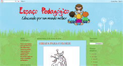 Desktop Screenshot of espacopedagogicope.blogspot.com