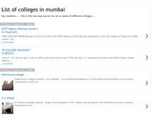 Tablet Screenshot of mumbaicollegeinfo.blogspot.com