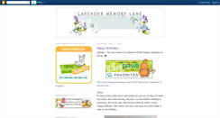 Desktop Screenshot of lavendermemorylane.blogspot.com