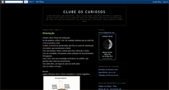 Desktop Screenshot of clubeoscuriosos.blogspot.com