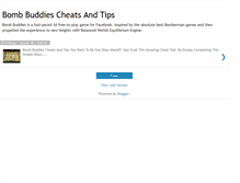 Tablet Screenshot of bombbuddiescheats.blogspot.com