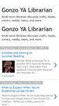 Mobile Screenshot of gonzoyalibrarian.blogspot.com