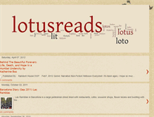 Tablet Screenshot of lotusreads.blogspot.com