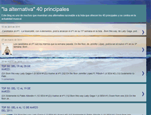 Tablet Screenshot of laarternativa40principales.blogspot.com