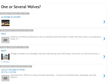 Tablet Screenshot of oneorseveralwolves.blogspot.com