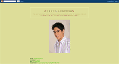 Desktop Screenshot of gerald-anderson-online.blogspot.com