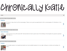 Tablet Screenshot of chronicallykatie.blogspot.com