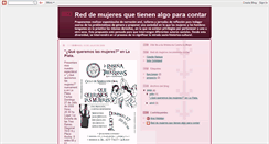 Desktop Screenshot of loquecuentanlasmujeres.blogspot.com