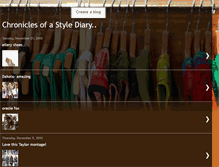 Tablet Screenshot of chroniclesofastylediary.blogspot.com