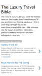 Mobile Screenshot of luxurytravelbible.blogspot.com