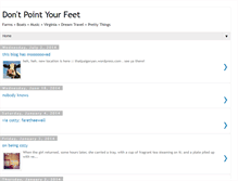 Tablet Screenshot of dontpointyourfeet.blogspot.com