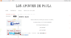 Desktop Screenshot of losapuntesdepaula.blogspot.com