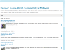 Tablet Screenshot of derma-darah-malaysia.blogspot.com