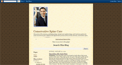 Desktop Screenshot of conservativespine.blogspot.com