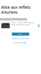 Mobile Screenshot of aliceauxrefletsarturiens.blogspot.com