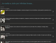 Tablet Screenshot of lavueltaajulioporinfinitaslineas.blogspot.com