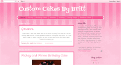 Desktop Screenshot of customcakesbybritt.blogspot.com