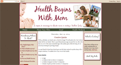Desktop Screenshot of healthbeginswithmom.blogspot.com