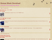 Tablet Screenshot of koreanmusic-download.blogspot.com