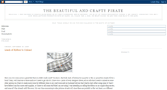 Desktop Screenshot of beautifulandcraftypirate.blogspot.com