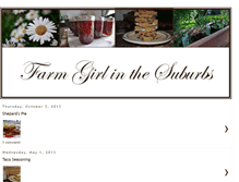 Tablet Screenshot of farmgirlinthesuburbs.blogspot.com